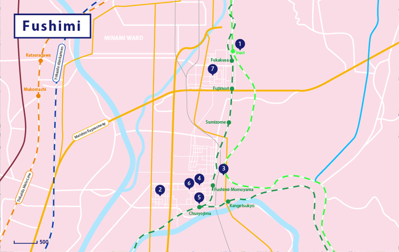 Jungle Maps Map Of Kyoto Wards